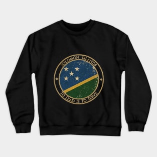 Vintage Solomon Islands Oceania Oceanian Flag Crewneck Sweatshirt